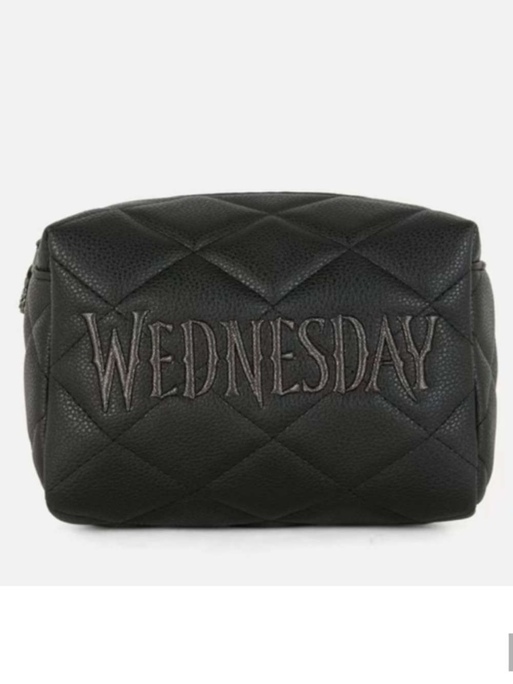 Primark Black Quilted 'Wednesday' Cosmetic Bag